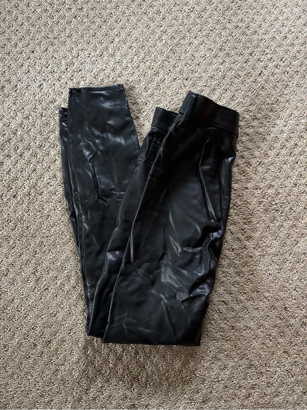 Abercrombie & Fitch Women’s Ultra High Rise Super Skinny Ankle Leather Pants